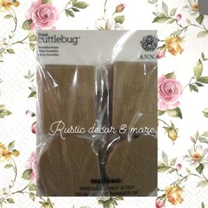 ANNA GRIFFIN MIX & MATCH CUTTLEBUG EMBOSSING FRAME FOLDERS, SENTIMENTS & DIES